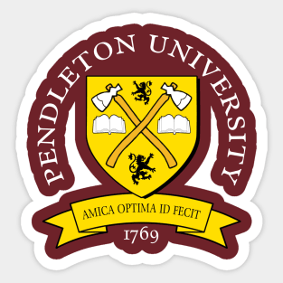 Pendleton University Sticker